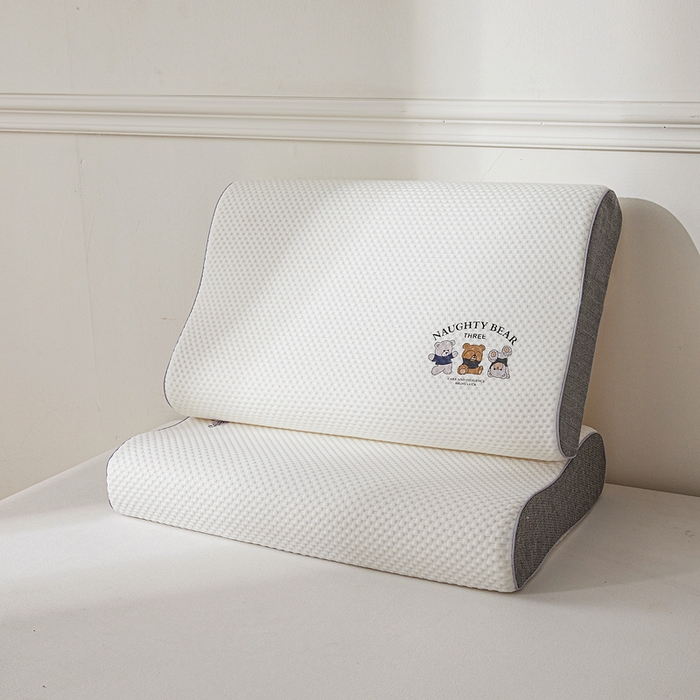 91家纺网 家纺一手货源 找家纺 （总）小桃姐家纺 2025新款卡通小熊 记忆枕芯 记忆棉护颈枕芯 太空记忆枕芯 儿童记忆枕 低枕芯多尺寸