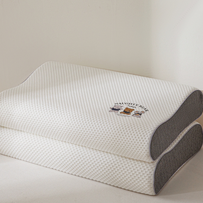 91家纺网 家纺一手货源 找家纺 （总）小桃姐家纺 2025新款卡通小熊 记忆枕芯 记忆棉护颈枕芯 太空记忆枕芯 儿童记忆枕 低枕芯多尺寸