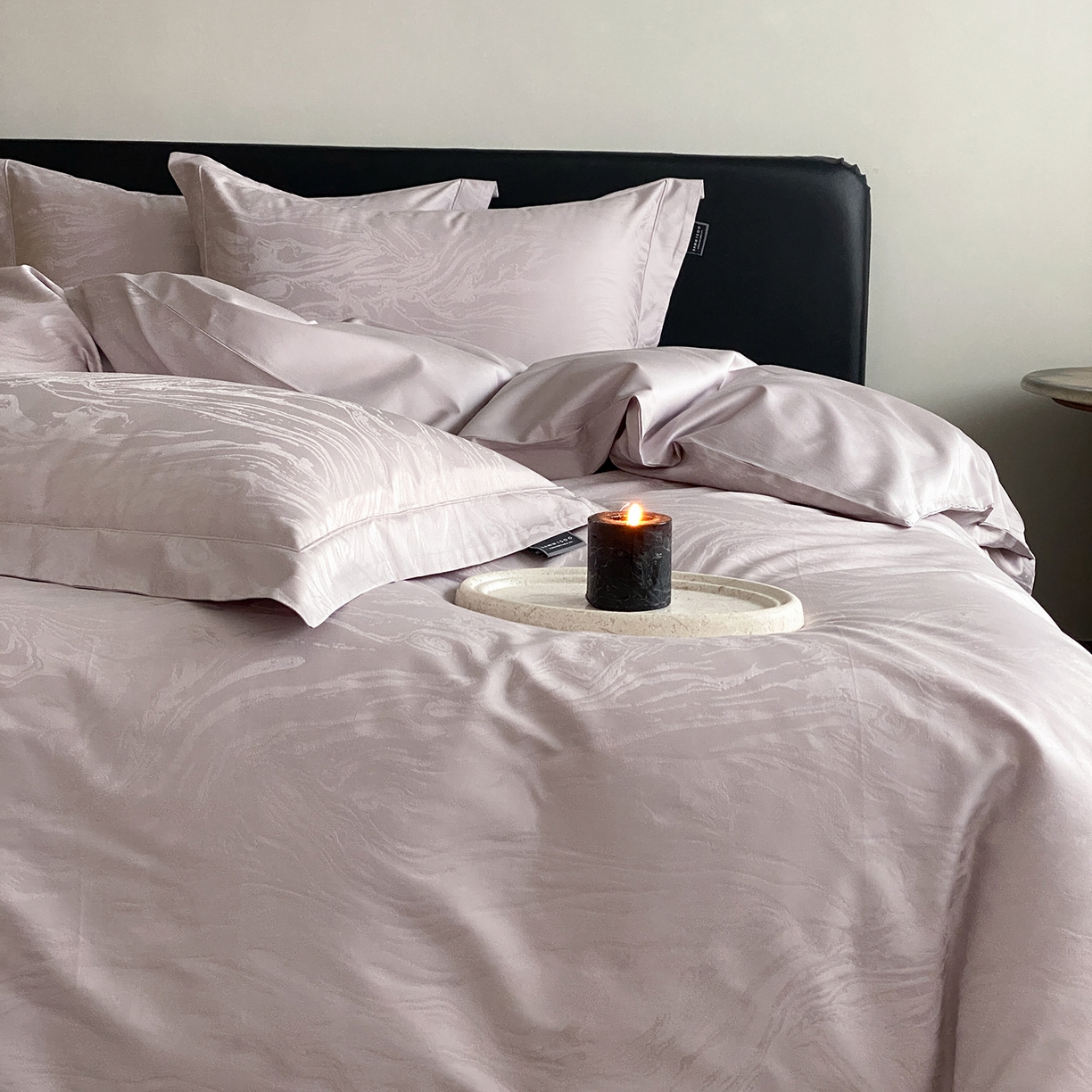 91家纺网 家纺一手货源 找家纺 （总）三味舒屋 2026新款长绒棉全棉提花四件套-鹿汀系列