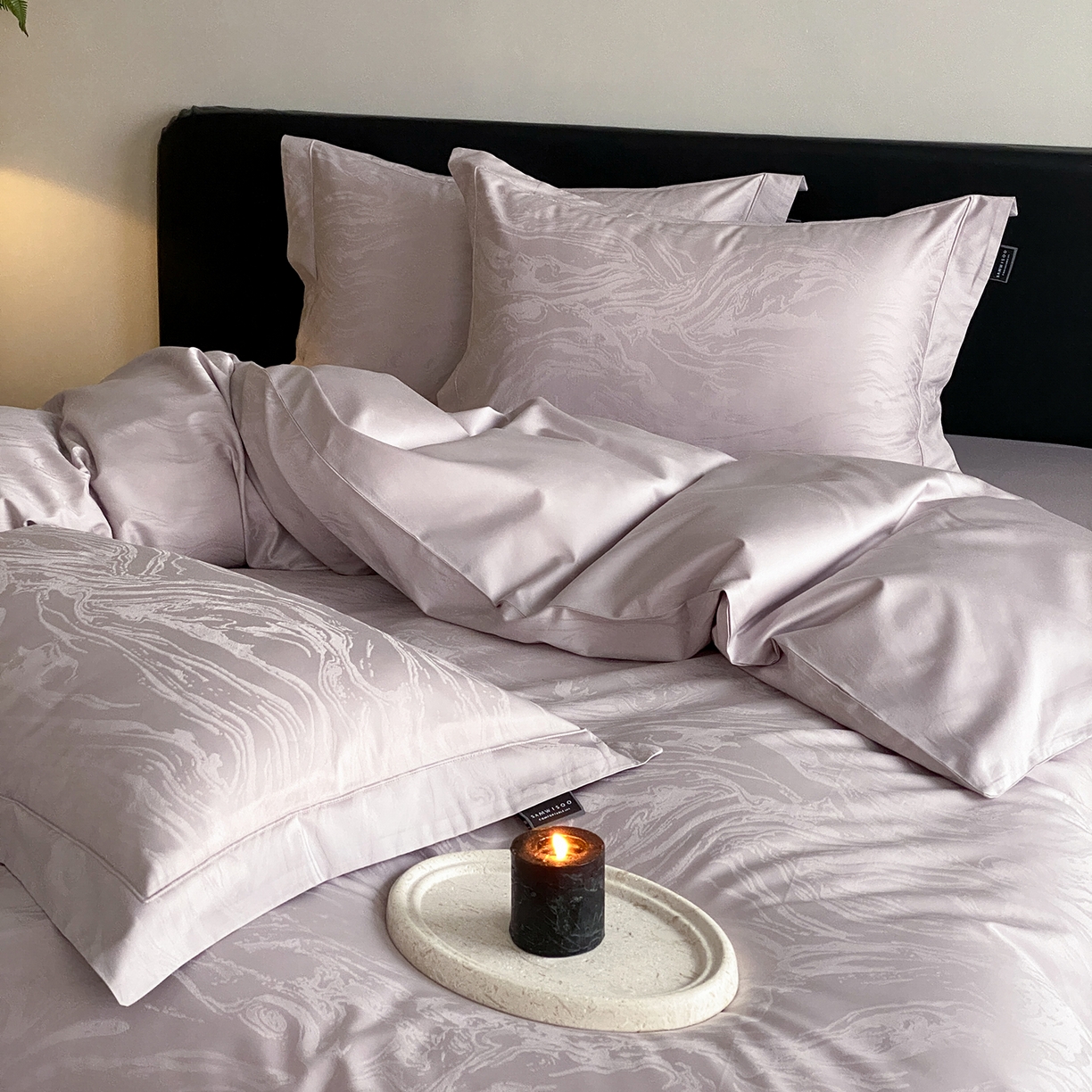 91家纺网 家纺一手货源 找家纺 （总）三味舒屋 2026新款长绒棉全棉提花四件套-鹿汀系列