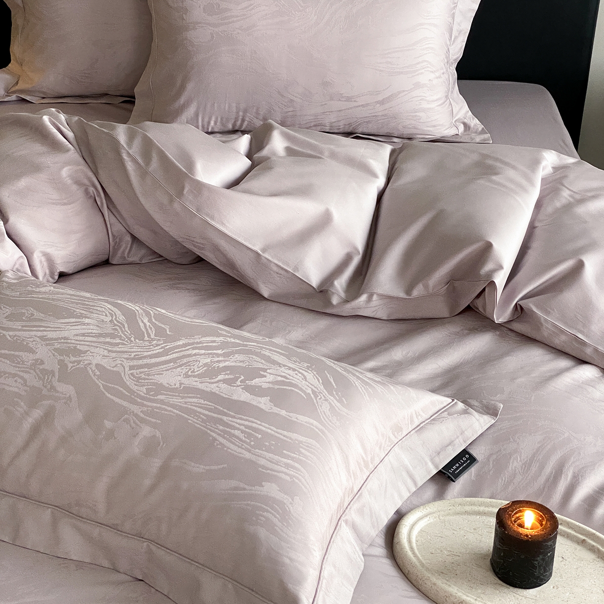 91家纺网 家纺一手货源 找家纺 （总）三味舒屋 2026新款长绒棉全棉提花四件套-鹿汀系列