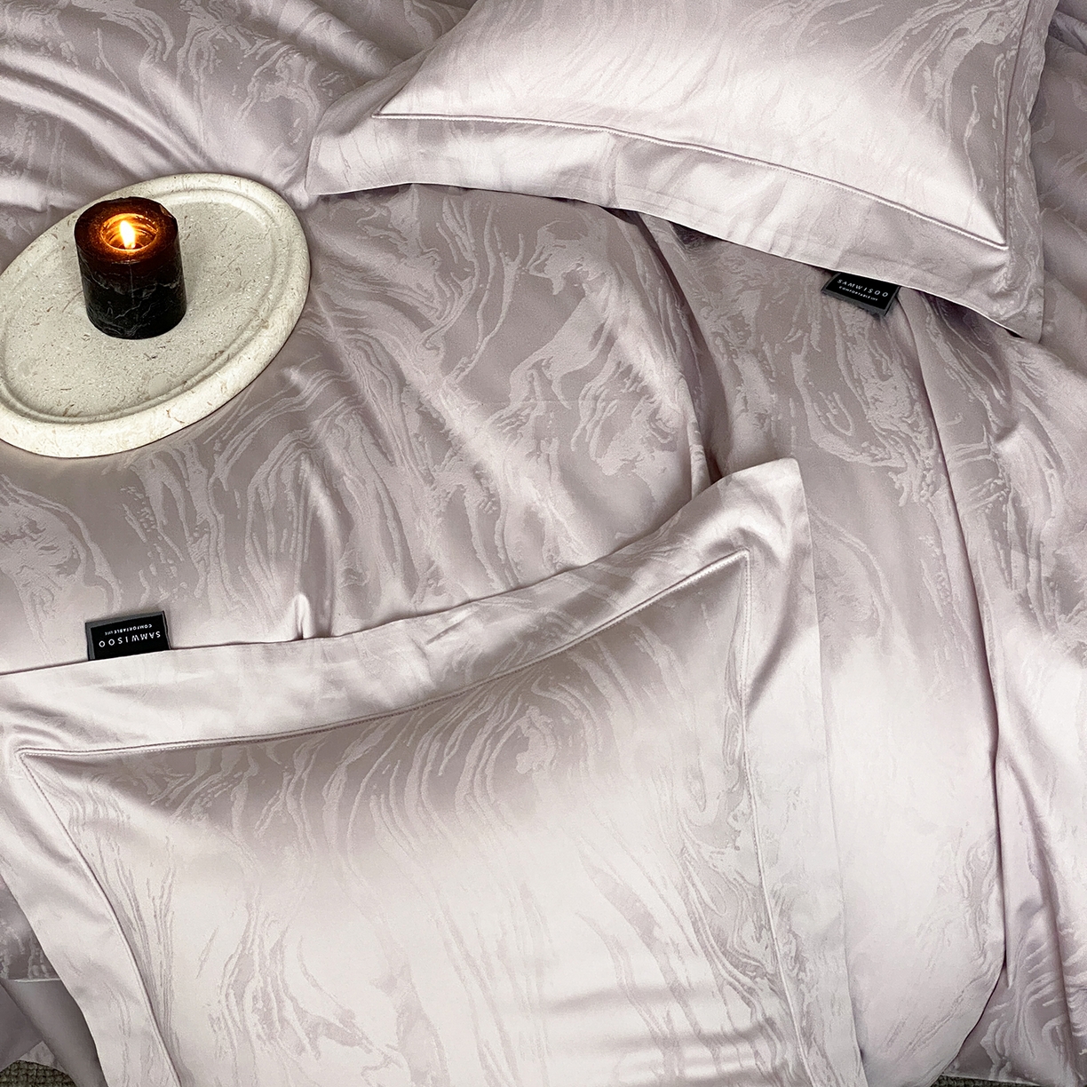 91家纺网 家纺一手货源 找家纺 （总）三味舒屋 2026新款长绒棉全棉提花四件套-鹿汀系列