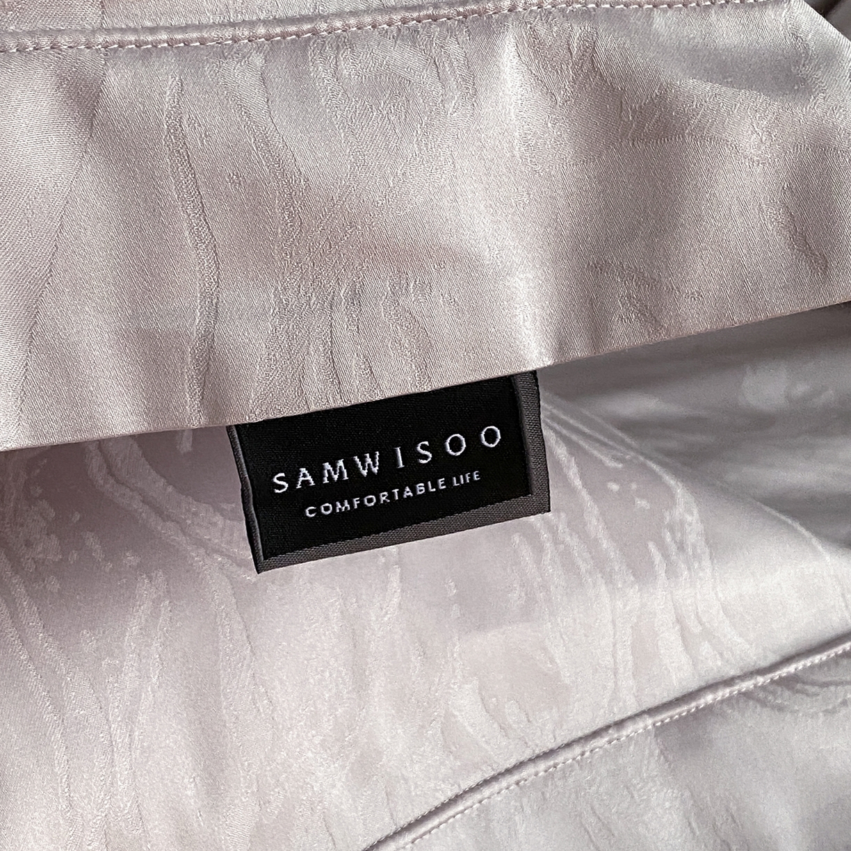 91家纺网 家纺一手货源 找家纺 三味舒屋 2026新款长绒棉全棉提花四件套-鹿汀系列 鹿汀浅紫灰