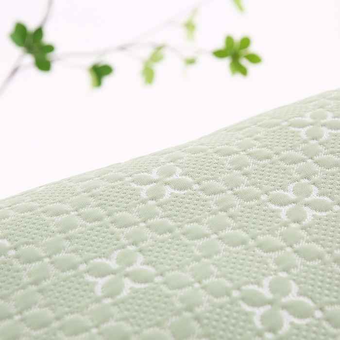 91家纺网 家纺一手货源 找家纺 小牛席业 2026新款浪漫花语冷感豆豆【荞麦枕】 浪漫花语冷感豆豆夏凉枕（绿色）