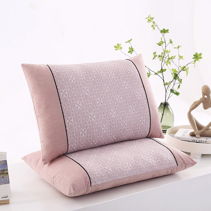 小牛席业 2026新款浪漫花语冷感豆豆【荞麦枕】 浪漫花语冷感豆豆夏凉枕（粉色）