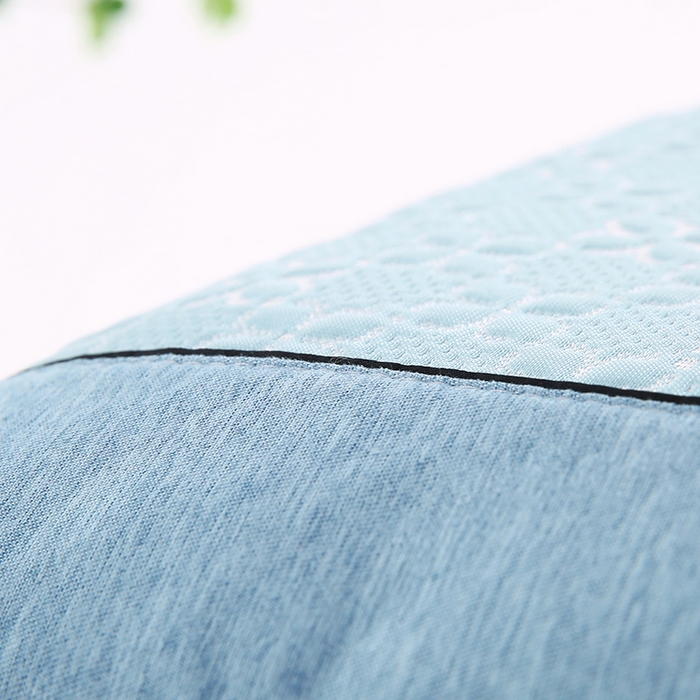 91家纺网 家纺一手货源 找家纺 小牛席业 2026新款浪漫花语冷感豆豆【夏凉枕】 浪漫花语冷感豆豆夏凉枕（蓝色）