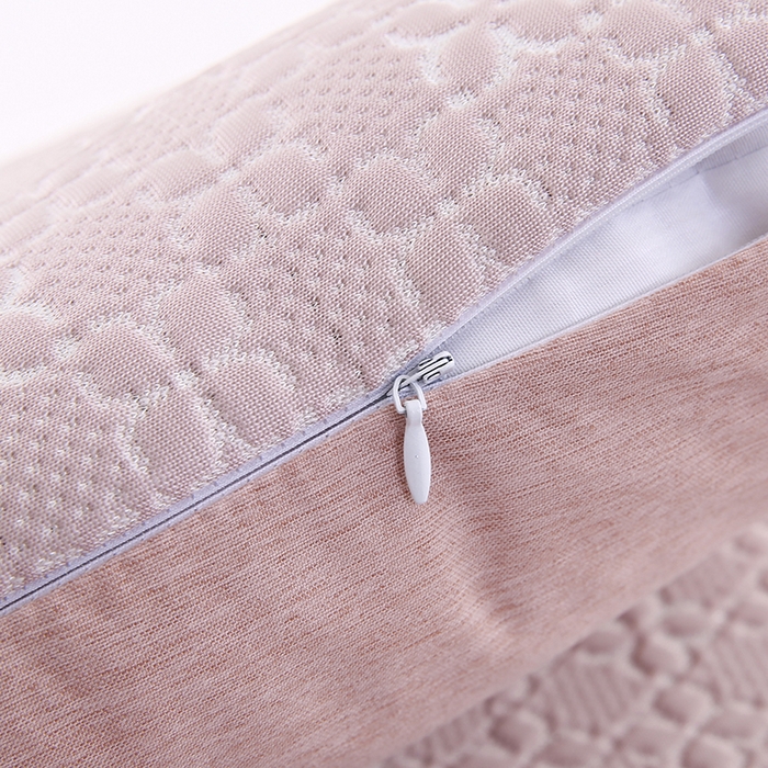 91家纺网 家纺一手货源 找家纺 小牛席业 2026新款浪漫花语冷感豆豆【夏凉枕】 浪漫花语冷感豆豆夏凉枕（粉色）