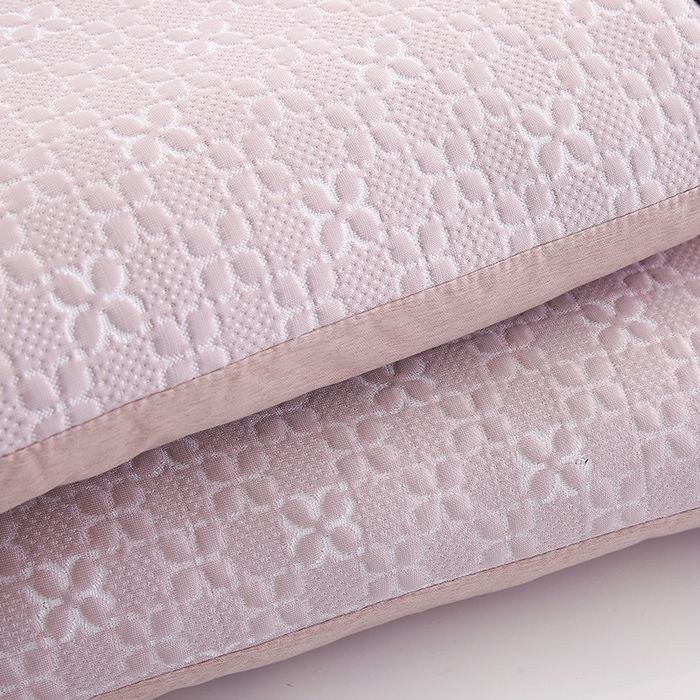 91家纺网 家纺一手货源 找家纺 小牛席业 2026新款浪漫花语冷感豆豆【夏凉枕】 浪漫花语冷感豆豆夏凉枕（粉色）