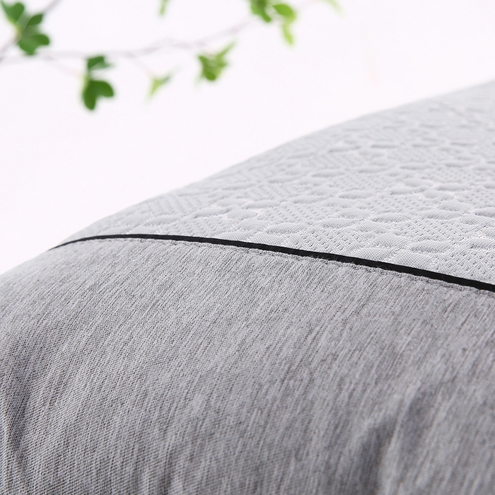 91家纺网 家纺一手货源 找家纺 小牛席业 2026新款浪漫花语冷感豆豆【夏凉枕】 浪漫花语冷感豆豆夏凉枕（灰色）