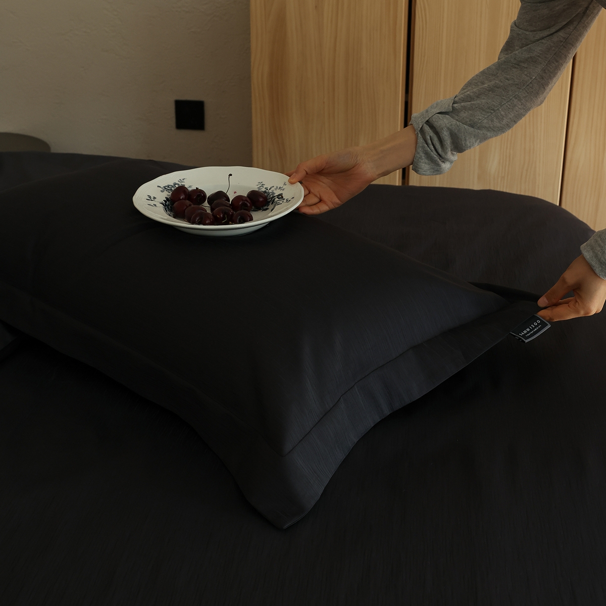 91家纺网 家纺一手货源 找家纺 （总）三味舒屋 2026新款长绒棉全棉提花四件套-尼亚系列