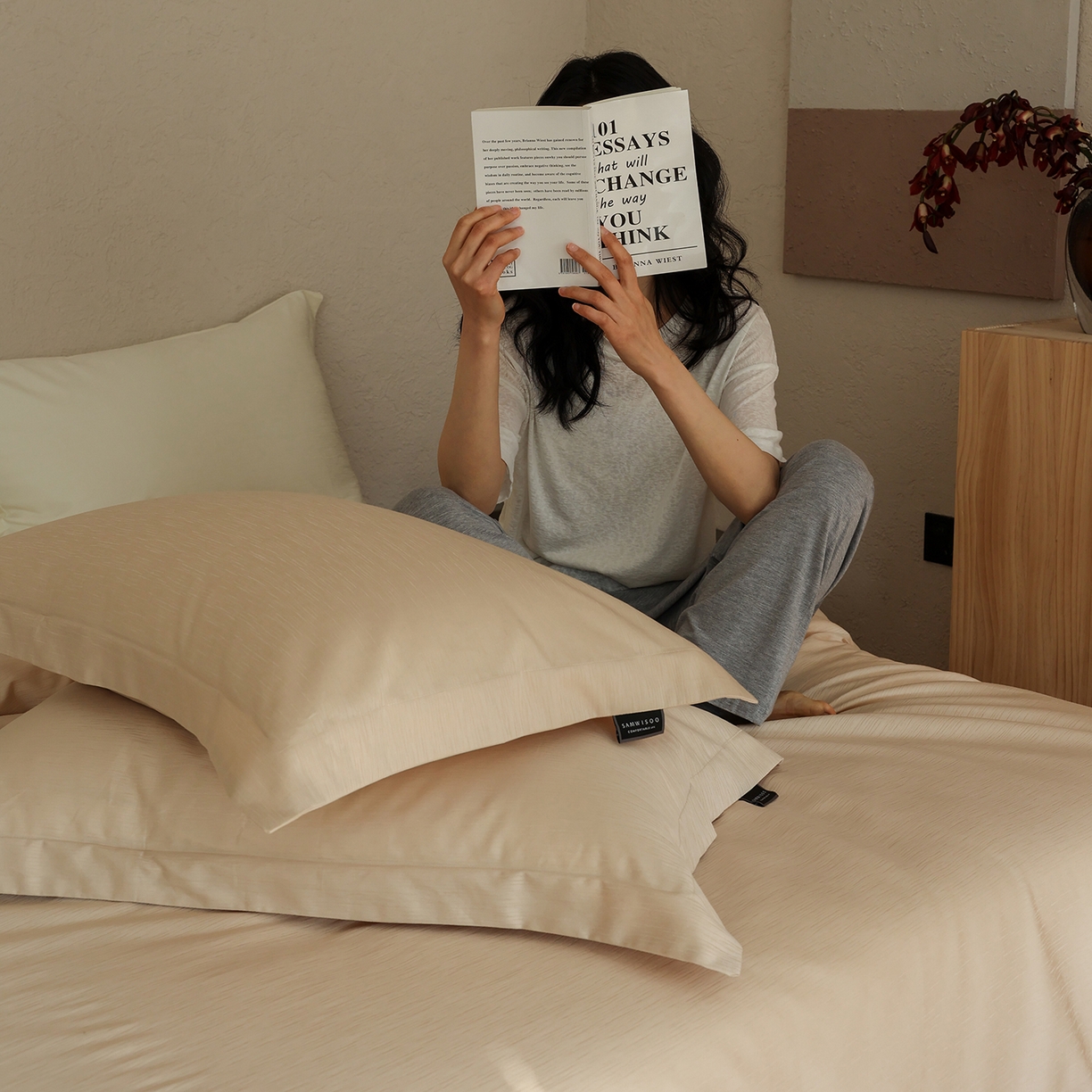 91家纺网 家纺一手货源 找家纺 三味舒屋 2026新款长绒棉全棉提花四件套-尼亚系列 尼亚星光金