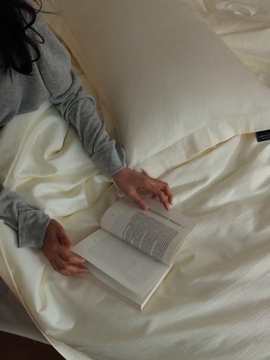 91家纺网 家纺一手货源 找家纺 三味舒屋 2026新款长绒棉全棉提花四件套-尼亚系列 尼亚象牙白