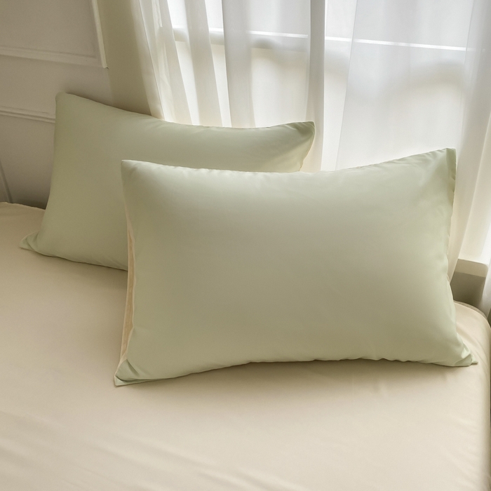 91家纺网 家纺一手货源 找家纺 （总）乐沐家纺 2026新款春夏纯色水洗冰丝单枕套枕套单件单品枕套