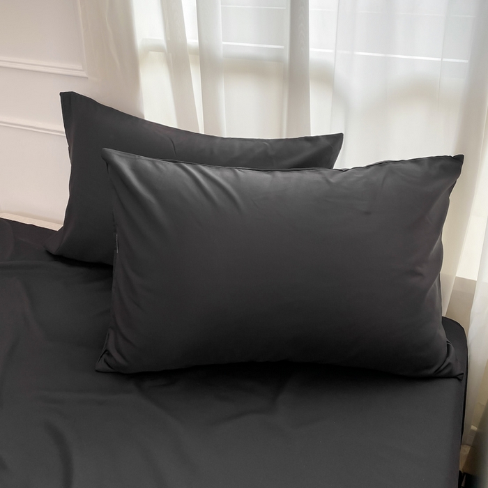 91家纺网 家纺一手货源 找家纺 （总）乐沐家纺 2026新款春夏纯色水洗冰丝单枕套枕套单件单品枕套