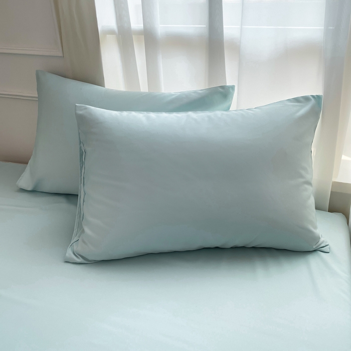 91家纺网 家纺一手货源 找家纺 （总）乐沐家纺 2026新款春夏纯色水洗冰丝单枕套枕套单件单品枕套