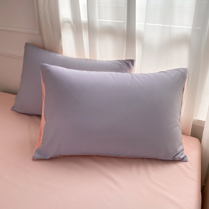 91家纺网 家纺一手货源 找家纺 （总）乐沐家纺 2026新款春夏纯色水洗冰丝单枕套枕套单件单品枕套