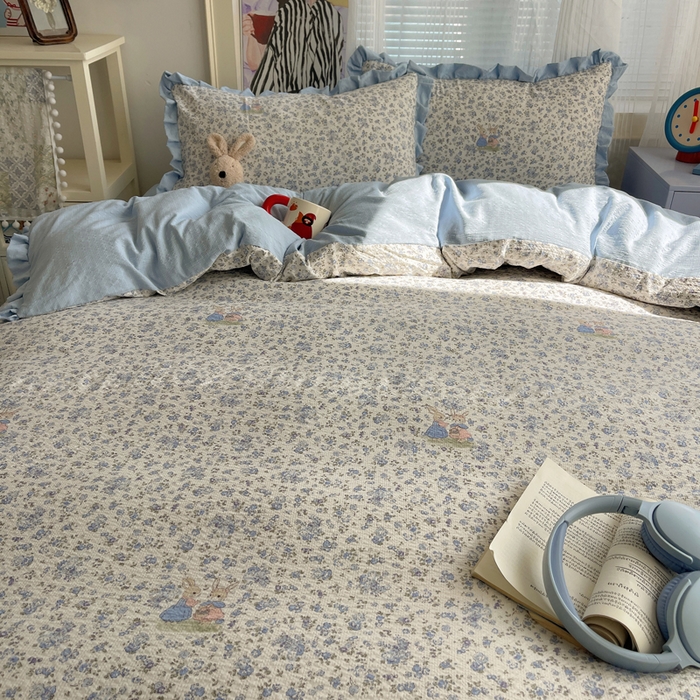 91家纺网 家纺一手货源 找家纺 （总）迪梦姿家纺 2026新款高克重泡芙纱泡泡纱床单款四件套系列