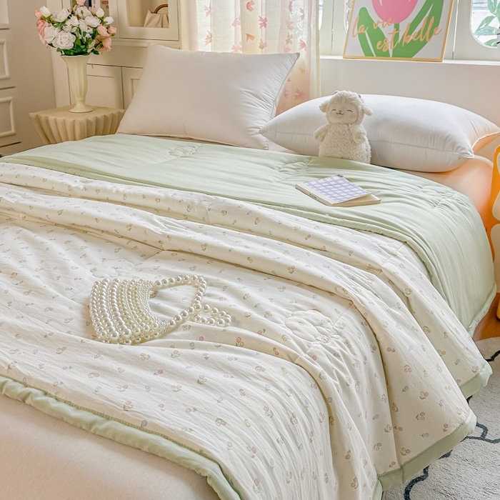 91家纺网 家纺一手货源 找家纺 爱宝被业 2026新款A类水洗棉新疆棉花夏被夏凉被 简爱