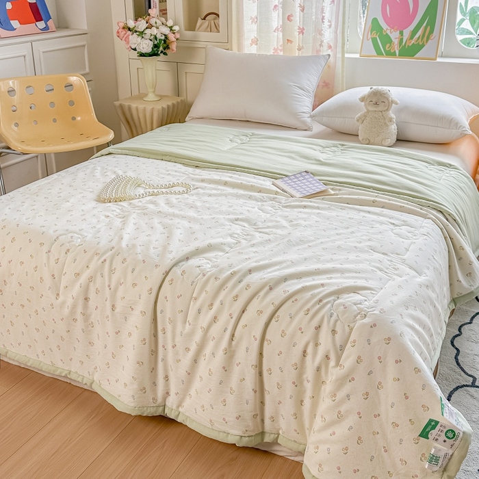 91家纺网 家纺一手货源 找家纺 爱宝被业 2026新款A类水洗棉新疆棉花夏被夏凉被 简爱