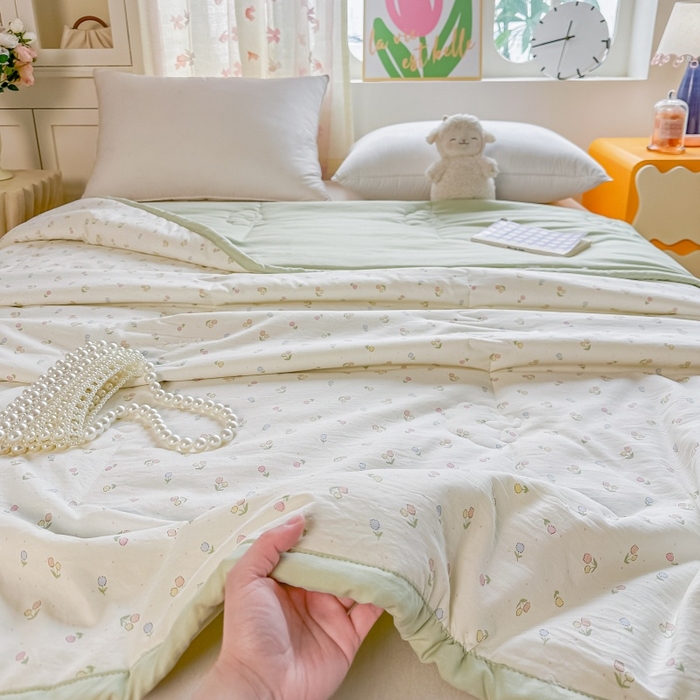 91家纺网 家纺一手货源 找家纺 爱宝被业 2026新款A类水洗棉新疆棉花夏被夏凉被 简爱