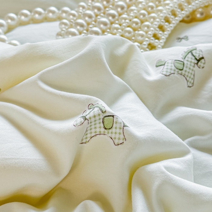 91家纺网 家纺一手货源 找家纺 爱宝被业 2026新款A类水洗棉新疆棉花夏被夏凉被 绿格马