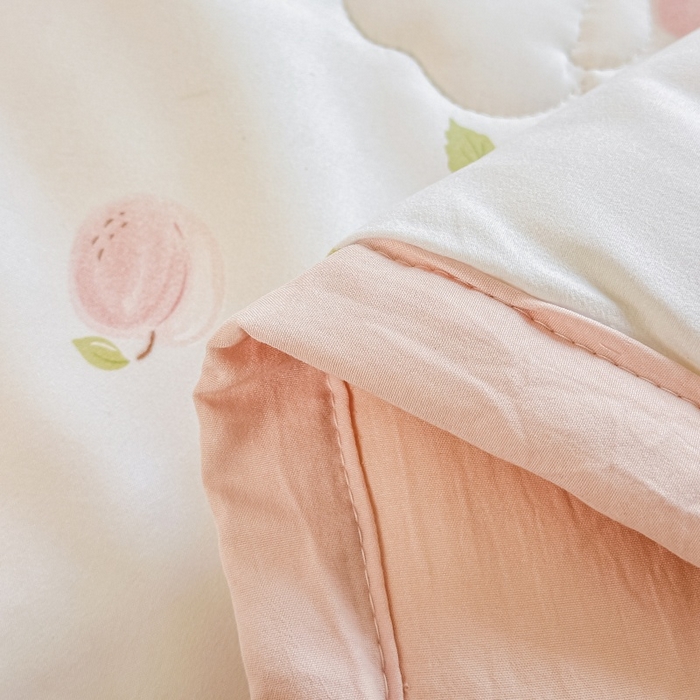 91家纺网 家纺一手货源 找家纺 爱宝被业 2026新款A类水洗棉新疆棉花夏被夏凉被 蜜桃乌龙