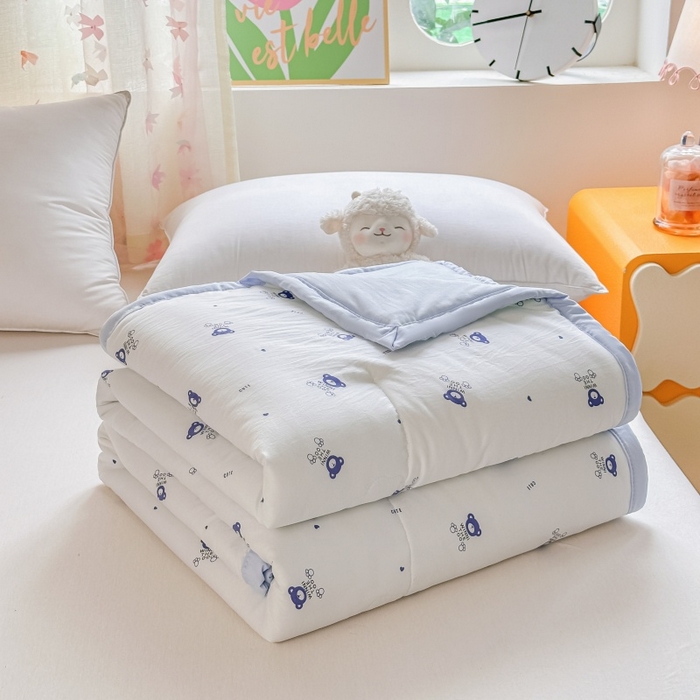 爱宝被业 2026新款A类水洗棉新疆棉花夏被夏凉被 心愿熊