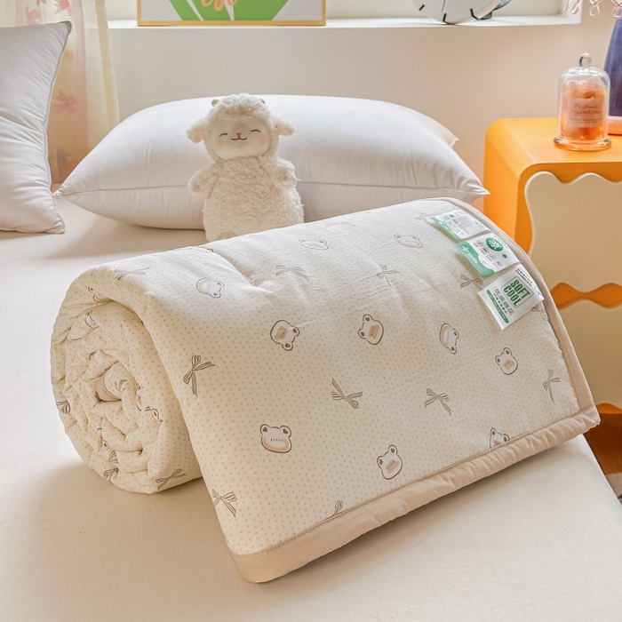 91家纺网 家纺一手货源 找家纺 爱宝被业 2026新款A类水洗棉新疆棉花夏被夏凉被 许愿熊