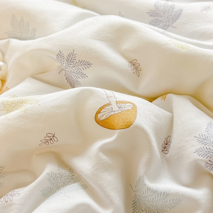 91家纺网 家纺一手货源 找家纺 爱宝被业 2026新款A类水洗棉新疆棉花夏被夏凉被 叶知秋