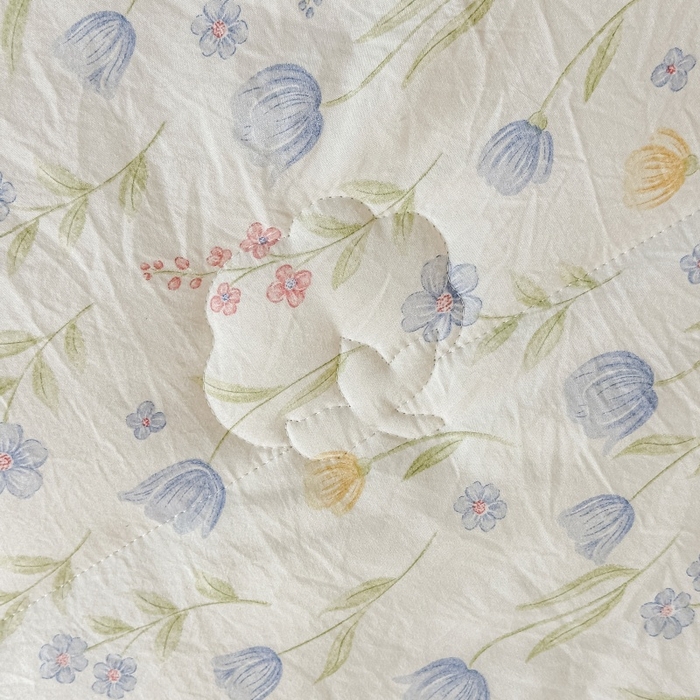 91家纺网 家纺一手货源 找家纺 爱宝被业 2026新款A类水洗棉新疆棉花夏被夏凉被 郁金香蓝