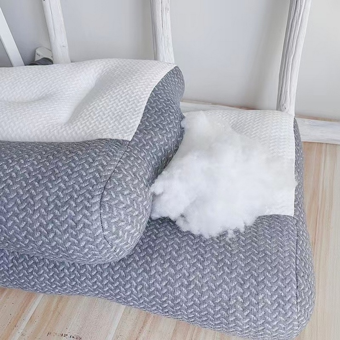 91家纺网 家纺一手货源 找家纺 （总）华誉 2026新款无荧光大化棉牵引枕枕套枕芯