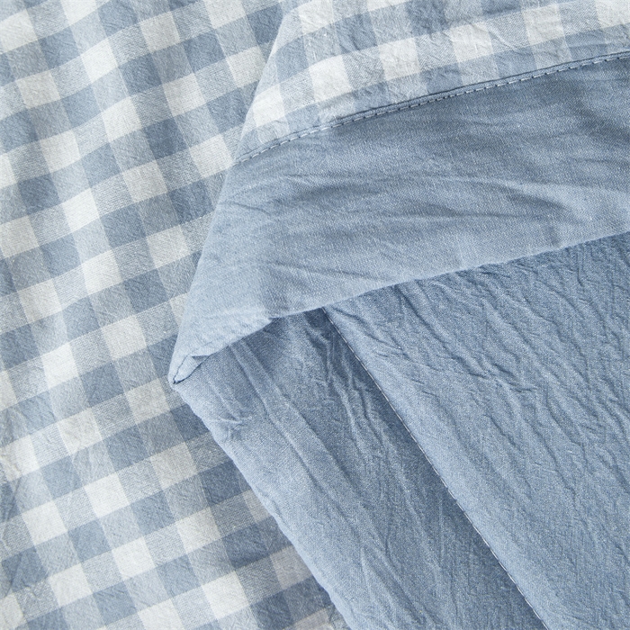 91家纺网 家纺一手货源 找家纺 2026新款A类里外全棉夏凉被100%新疆棉纯棉全棉填充无印格子款空调被全棉夏被 里外全棉-蓝小格