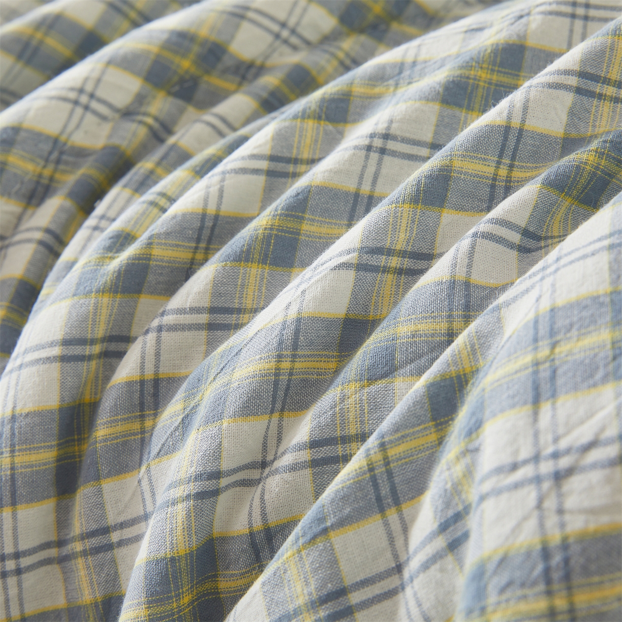 91家纺网 家纺一手货源 找家纺 2026新款A类里外全棉夏凉被100%新疆棉纯棉全棉填充无印格子款空调被全棉夏被 里外全棉-森屿 蓝格