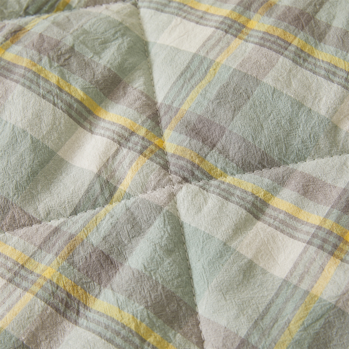 91家纺网 家纺一手货源 找家纺 2026新款A类里外全棉夏凉被100%新疆棉纯棉全棉填充无印格子款空调被全棉夏被 里外全棉-印象 绿格