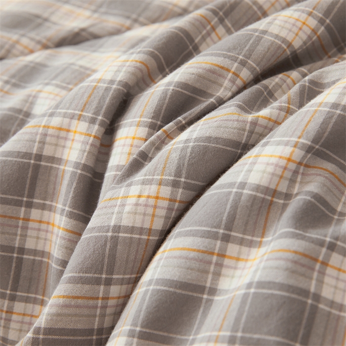 91家纺网 家纺一手货源 找家纺 2026新款A类里外全棉夏凉被100%新疆棉纯棉全棉填充无印格子款空调被全棉夏被 里外全棉-韵灰格