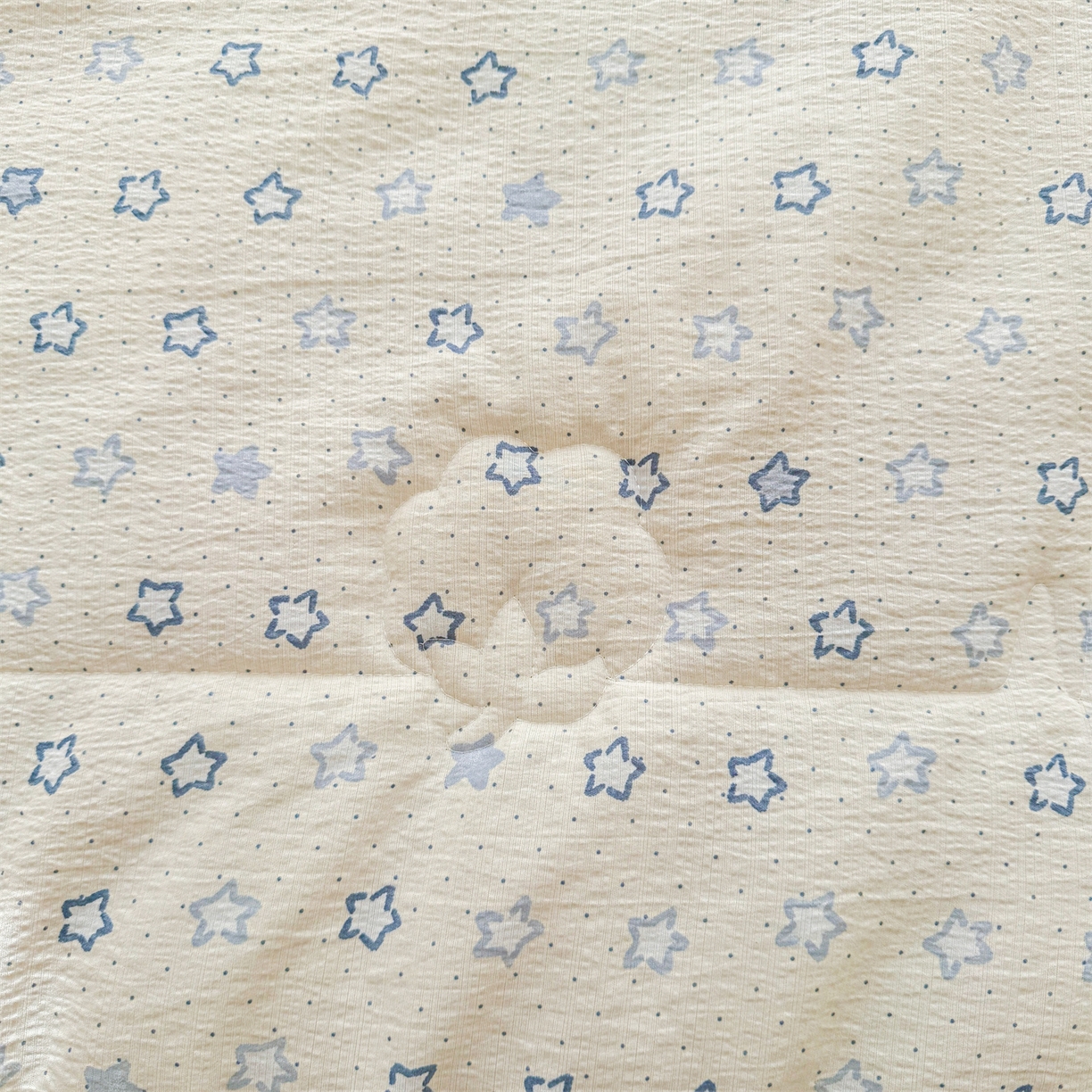 91家纺网 家纺一手货源 找家纺 2026新款A类新疆棉花夏凉被加宽包边水洗棉卡通印花吸湿透气棉花夏被空调被 云感星星