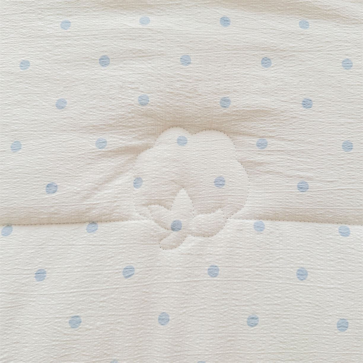 91家纺网 家纺一手货源 找家纺 2026新款A类新疆棉花夏凉被加宽包边水洗棉卡通印花吸湿透气棉花夏被空调被 云感波点