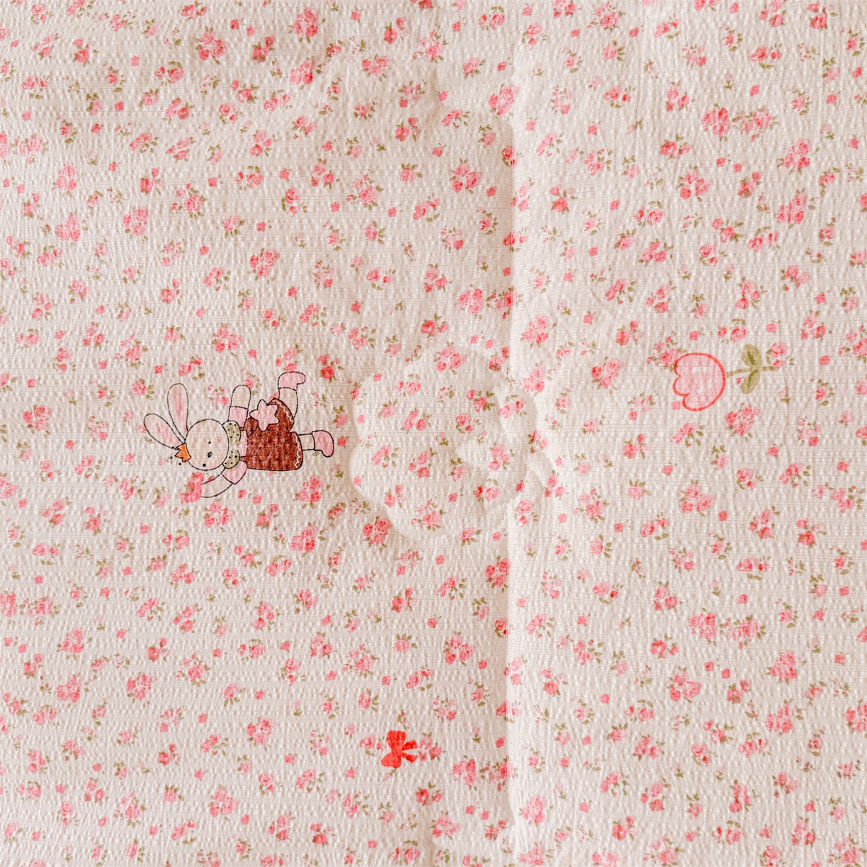 91家纺网 家纺一手货源 找家纺 2026新款A类新疆棉花夏凉被加宽包边水洗棉卡通印花吸湿透气棉花夏被空调被 云感花彩兔