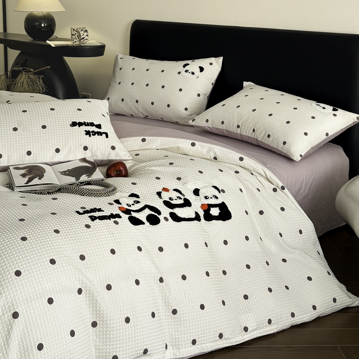 91家纺网 家纺一手货源 找家纺 （总）ab家纺 2026新款全棉华夫格毛巾绣四件套