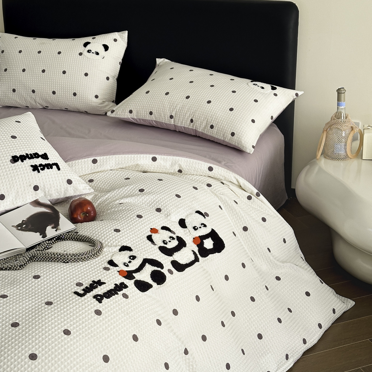 91家纺网 家纺一手货源 找家纺 （总）ab家纺 2026新款全棉华夫格毛巾绣四件套