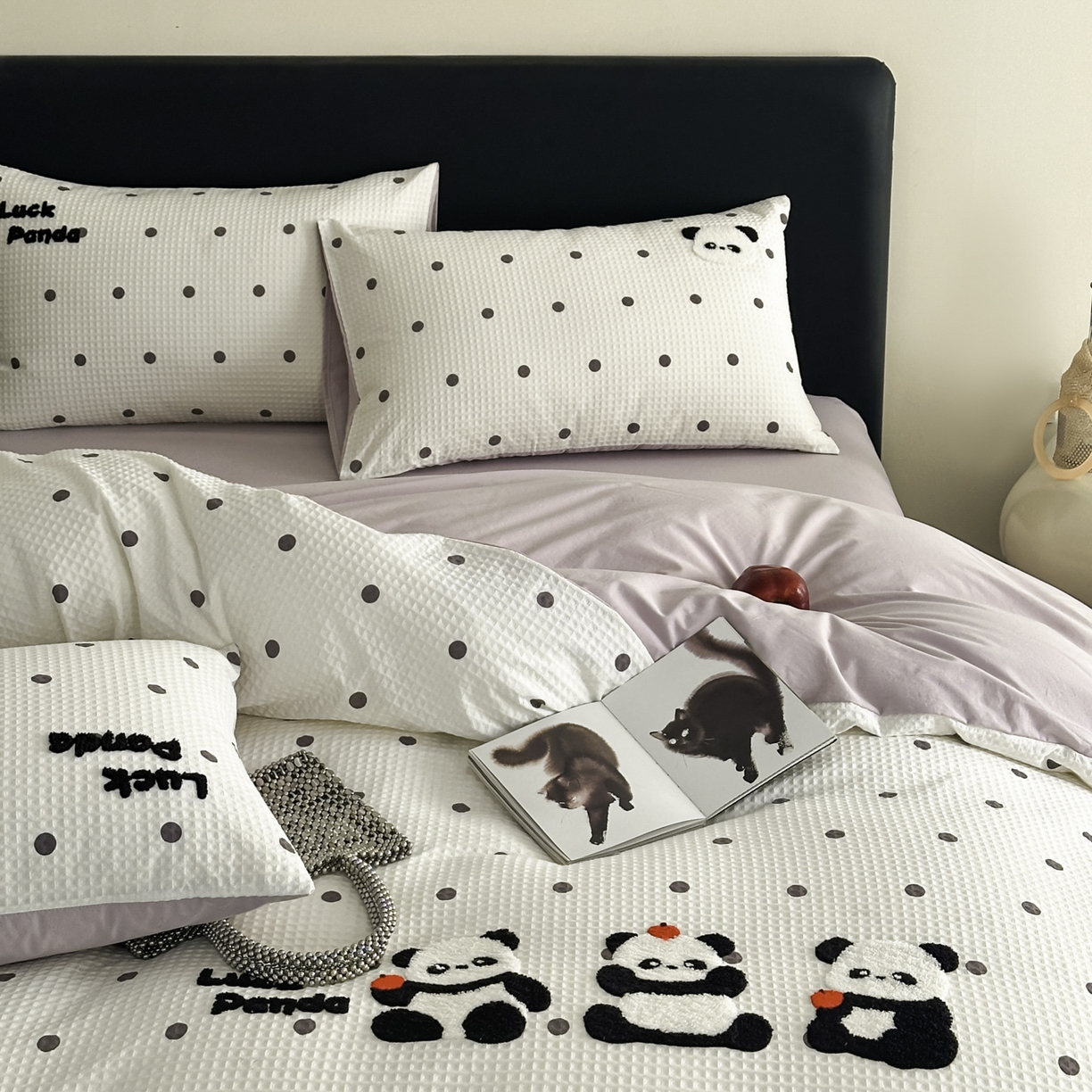 91家纺网 家纺一手货源 找家纺 （总）ab家纺 2026新款全棉华夫格毛巾绣四件套