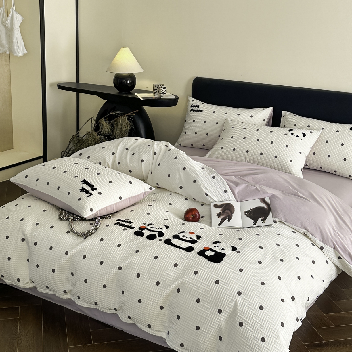 91家纺网 家纺一手货源 找家纺 （总）ab家纺 2026新款全棉华夫格毛巾绣四件套