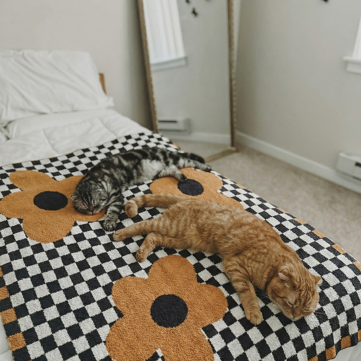 91家纺网 家纺一手货源 找家纺 暖绵绵家纺 2026新款半边绒软糯棋盘花镜盖毯-艾莎 艾莎-黄色