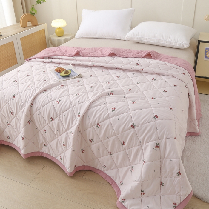 91家纺网 家纺一手货源 找家纺 （总）被多多被业 2026新款水洗棉印花夏被空调被夏凉被