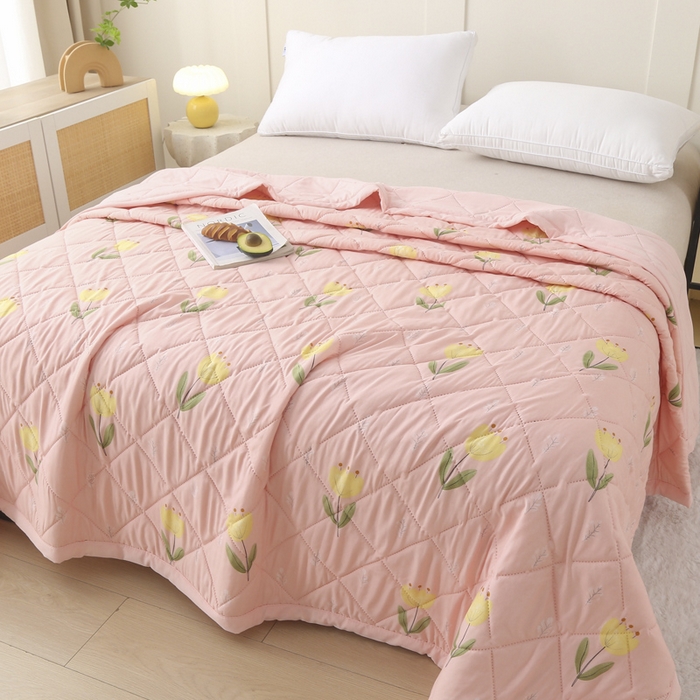 91家纺网 家纺一手货源 找家纺 （总）被多多被业 2026新款水洗棉印花夏被空调被夏凉被