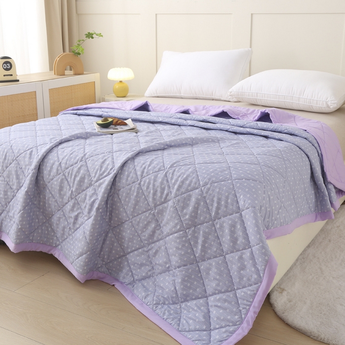 91家纺网 家纺一手货源 找家纺 被多多被业 2026新款水洗棉印花夏被空调被夏凉被 安加尔