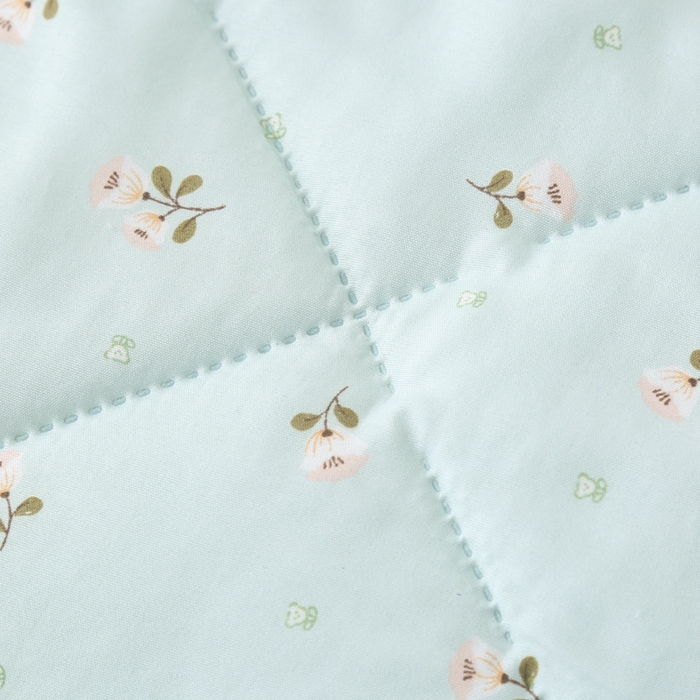 91家纺网 家纺一手货源 找家纺 被多多被业 2026新款水洗棉印花夏被空调被夏凉被 花儿朵朵