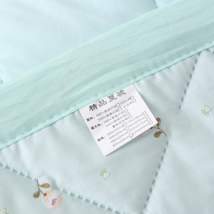 91家纺网 家纺一手货源 找家纺 被多多被业 2026新款水洗棉印花夏被空调被夏凉被 花儿朵朵