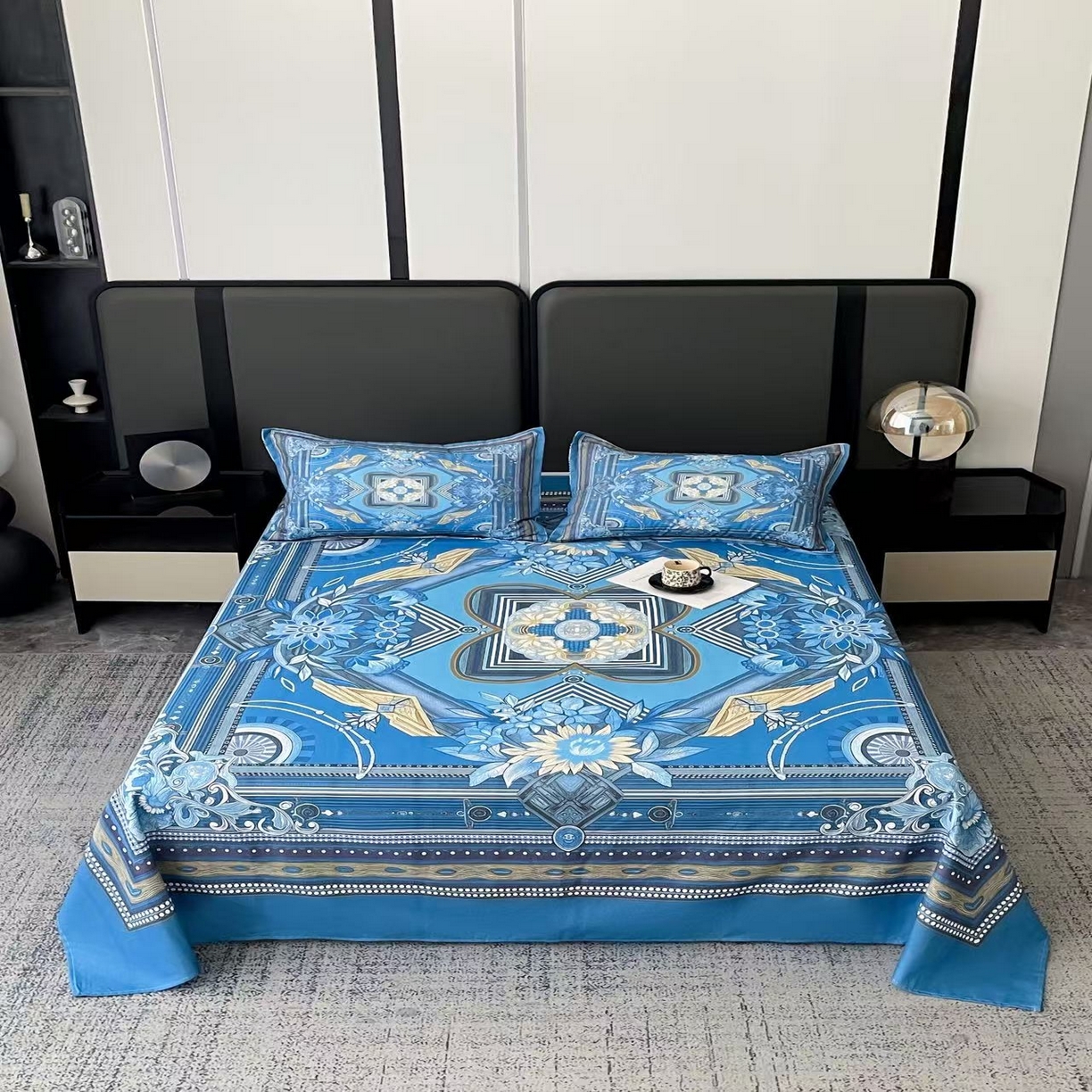 91家纺网 家纺一手货源 找家纺 （总）粉黛 2026新款老粗布凉席三件套