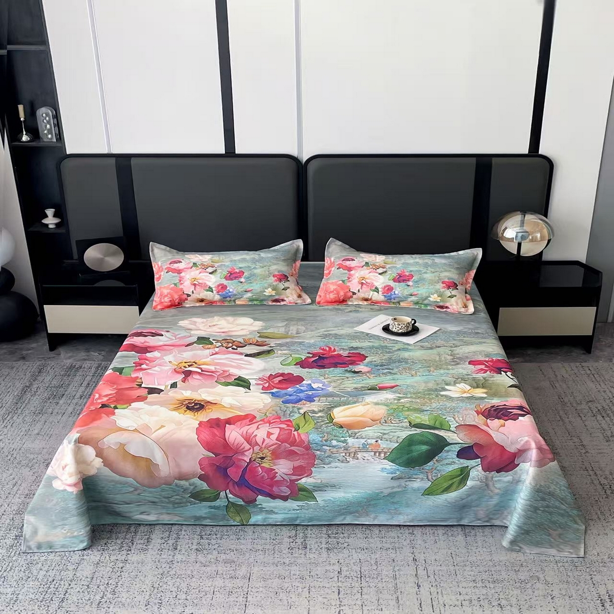 91家纺网 家纺一手货源 找家纺 （总）粉黛 2026新款老粗布凉席三件套